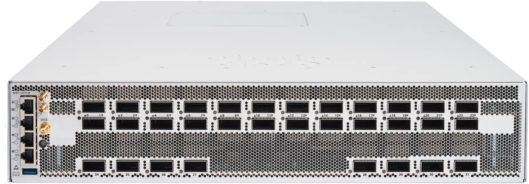 Cisco 8202-32FH-M маршрутизатор, 32 QSFP56-DD 400GbE with MACsec, Ethernet