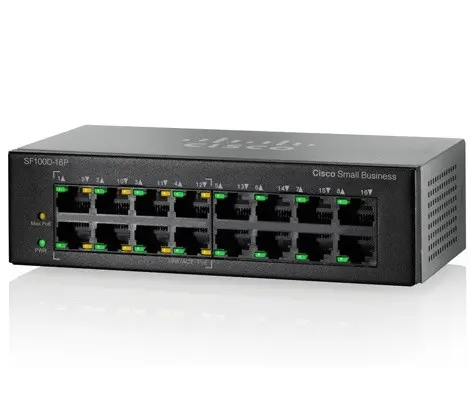 Коммутатор Cisco SB SF100D-16P-EU Коммутатор Cisco SB SF100D-16P-EU