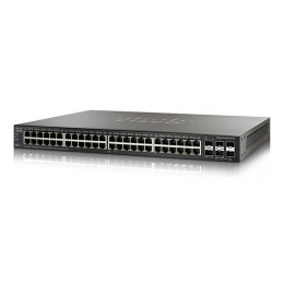 Управляемый коммутатор Cisco, 48 портов 1 Гб/с RJ-45 SG350X-48MP-K9-EU