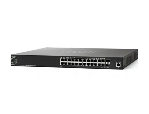 Управляемый коммутатор Cisco, 24 порта 1 Гб/с RJ-45 SG350X-24P-K9-EU