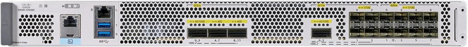 Cisco C8500-12X4QC маршрутизатор, 12 × 1/10G + 2 × 40G + 2 × 40/100G, 1U