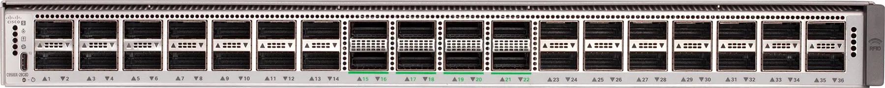 Cisco C9500X-28C8D коммутатор, 28 × 100G + 8 × 400G, Cisco IOS XE