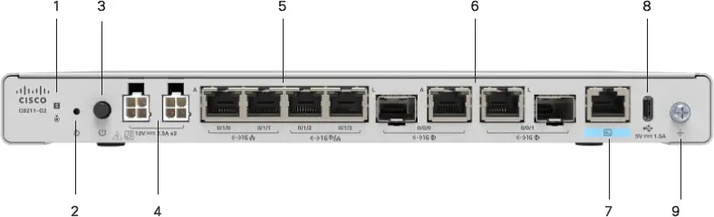 Cisco C8211-G2 маршрутизатор, Cisco IOS XE, 2x 1 GE RJ-45/SFP combo