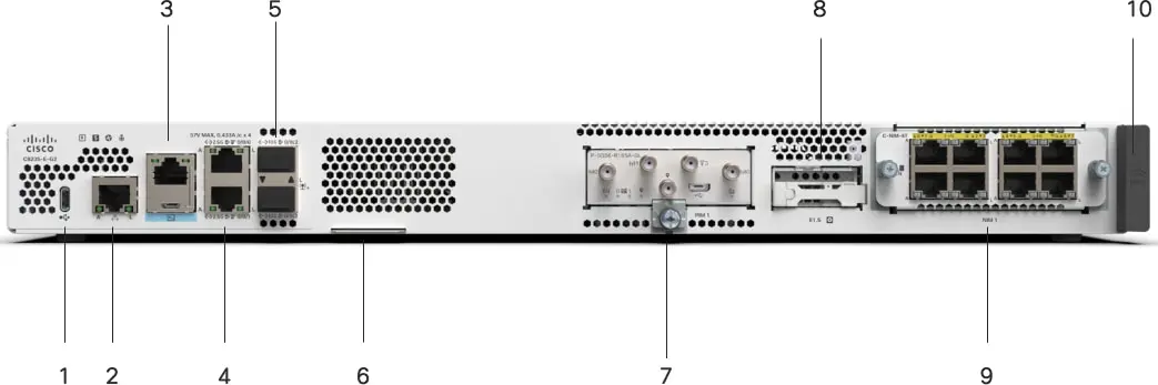 Cisco C8235-E-G2 маршрутизатор, Cisco IOS XE, 2x 1/10 GE SFP+, 2x 2.5 GE mGig RJ-45 (2x UPOE+)