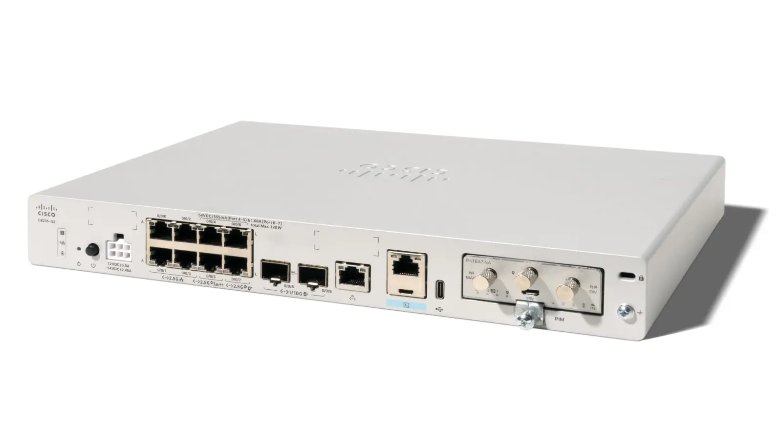 Cisco C8235-G2 маршрутизатор, Cisco IOS XE, 2x 1/10 GE SFP+, 2x 2.5 GE mGig RJ-45 (2x UPOE+)