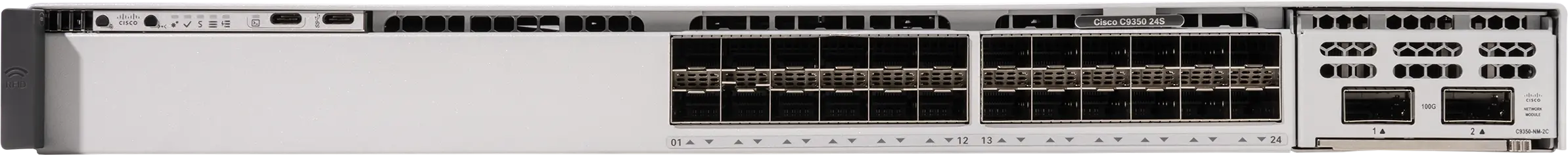 Коммутатор Cisco C9350-24S, 24 порта доступа, SFP 1G, StackWise-1.6T, модульные uplink Коммутатор Cisco C9350-24S, 24 порта доступа, SFP 1G, StackWise-1.6T, модульные uplink