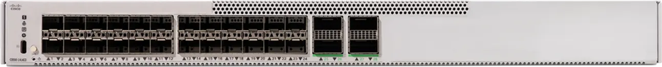 Коммутатор Cisco C9550-24L4CD, 24 порта 1/10/25/50G, 4 uplink 100/40G или 2 × 400G, Cisco Silicon One, резервируемое питание