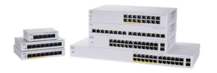 Cisco CBS110-16PP неуправляемый коммутатор, 16 портов Gigabit Ethernet, PoE