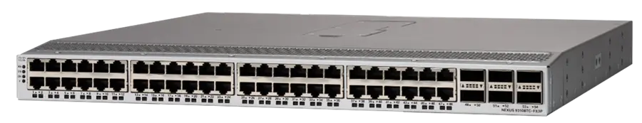 Cisco N9K-C9348GC-FX3 коммутатор, Downlinks: 48 x 10M/100M/1G BASE-T портов Uplinks: 4 x 10/25G SFP28 + 2 x 40/100G QSFP28 портов, управляемая платформа