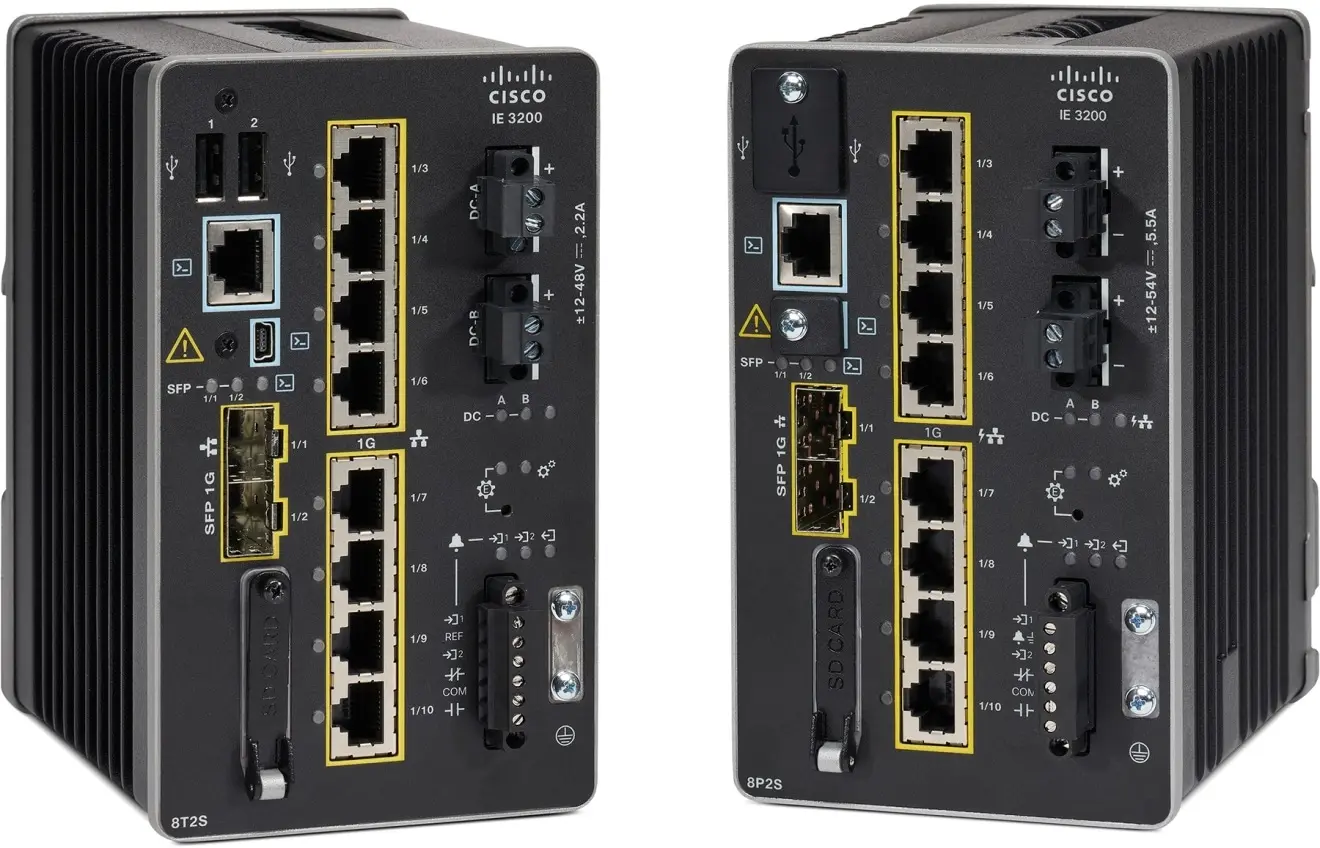 Cisco IE-3200-8T2S промышленный коммутатор, 10 портов, Ethernet